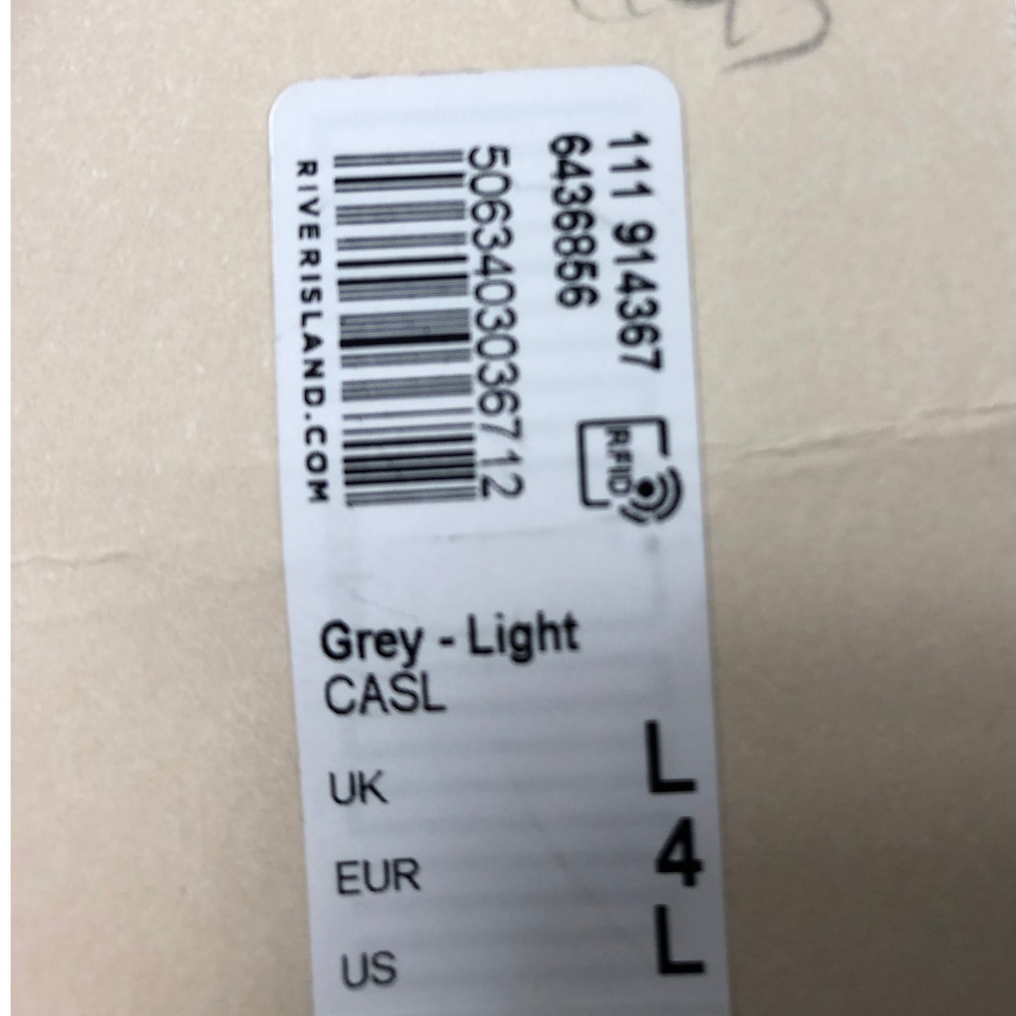 River Island Women’s Casl Lightweight Grey Midi Skirt UK Size 14 New