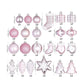 Sea Team 77 Pack Christmas Tree Ornaments Pink Decorations Assorted Set