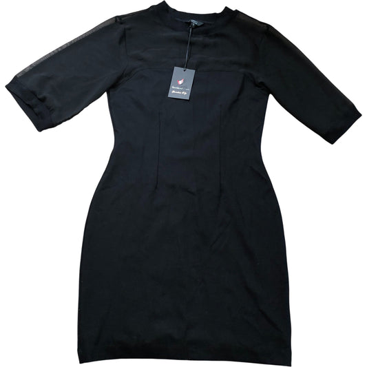 River Island Dress XS Women's Black Half Sleeve Casual Style