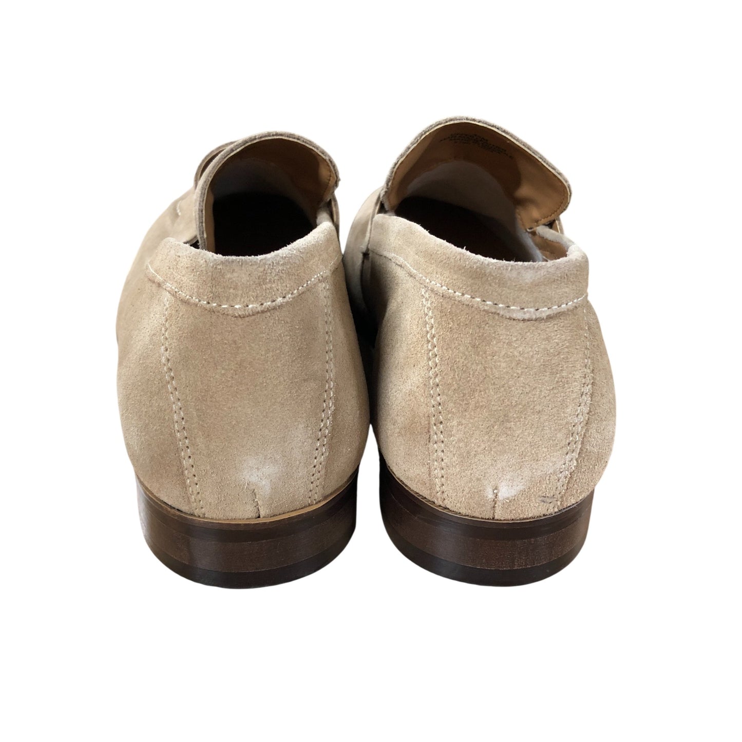 Kurt Geiger Formal Shoes UK10 Men's Suede Moccasin Beige Leather Upper