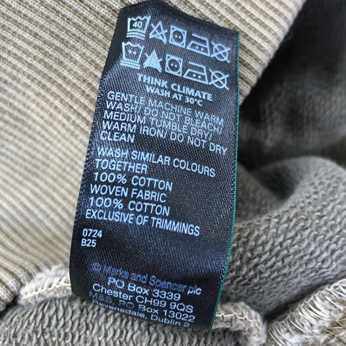 Olive Green Pullover Hooded Sweatshirt Size M