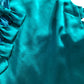 River Island Sleeveless Dress Women's Green Satin Bow Detail Elegant