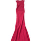 River Island Red Long Dress Women Sleeveless Ruched Maxi Evening Wear XS