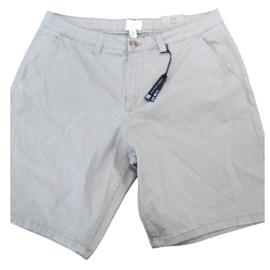 River Island Chino Shorts W36 Men's Beige Cotton Comfortable Casual Wear