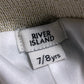 River Island Girls 7/8 Years Knitted Flared Trousers Green Beige Lace