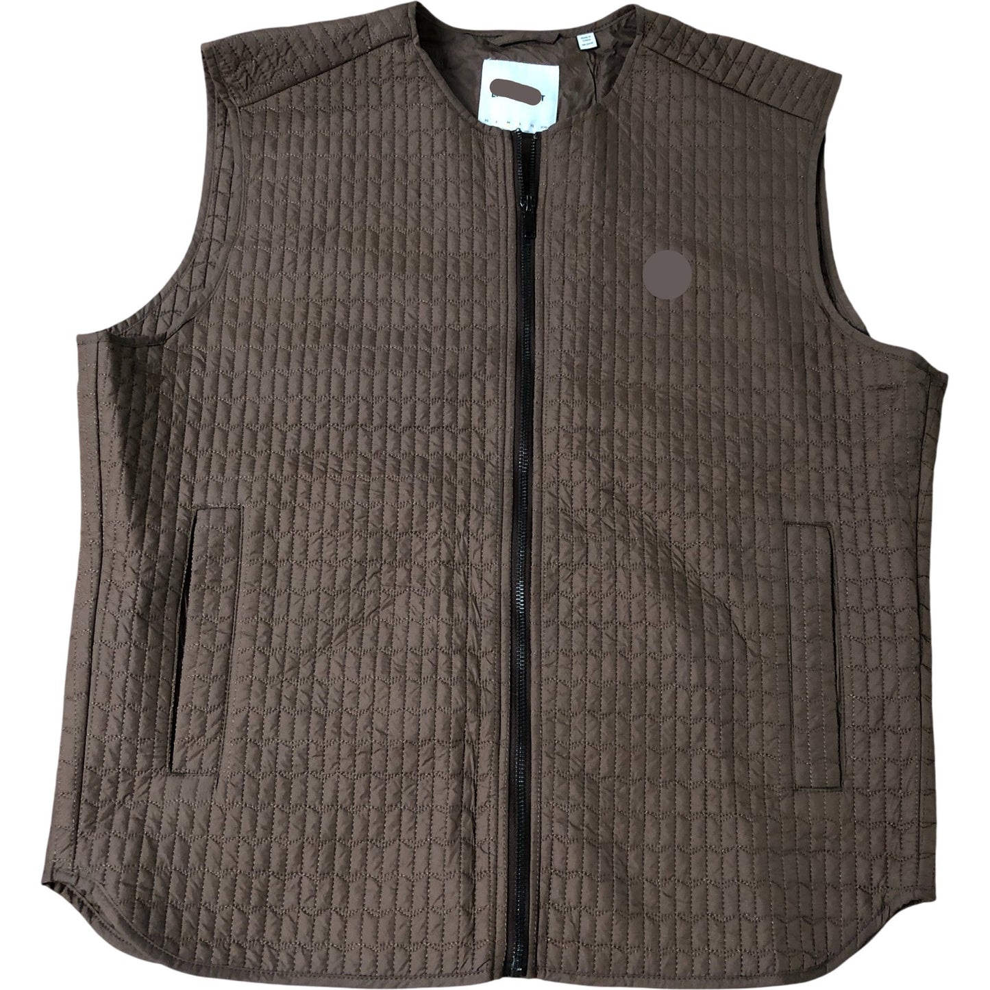 Brown Lightweight Quilted Vest Size M Men's Outerwear