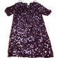 Sequin Dress UK10 Women's Short Sleeve Burgundy Party Dress