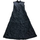 Stine Goya Black Textured Satin Midi Dress - Size 6