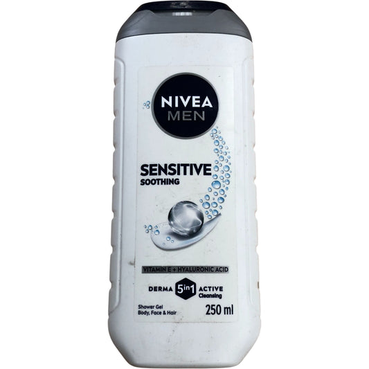 NIVEA Men Sensitive Soothing Shower Gel 250ml 5in1 Body Face Hair Care