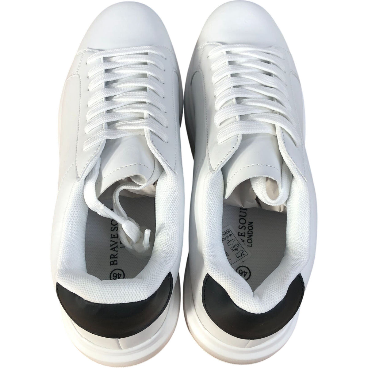 Brave Soul White Trainers Casual Sneakers Size 11
