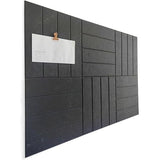 DECORITA Cork Board Black Wall Mounted Notice Board Office Organiser