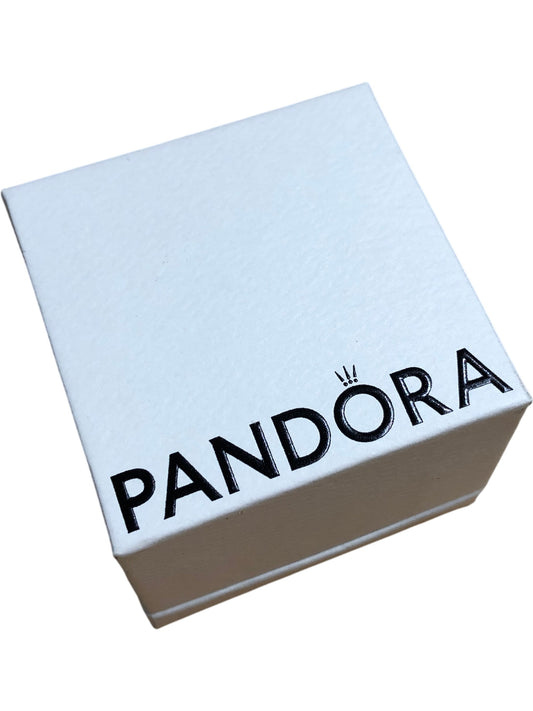 PANDORA Floral Charm 798772C02 Silver With Purple Enamel Accessory