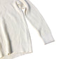 River Island Crew Neck Sweater Ecru Unisex Cream Ribbed Knit Long Sleeve Medium