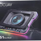 Moojay C51 Laptop Cooling Pad Ice Blue USB Powered Adjustable RGB Fan
