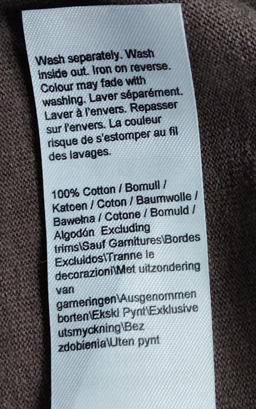 River Island Brown T-Shirt UK M Men's Casual Wear 100% Cotton Short Sleeve