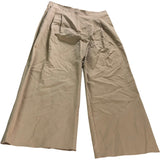 River Island Wide Leg Trousers UK18 Women's Casual Cotton Blend Beige