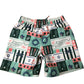 River Island Swim Shorts Boy's Green Multi Patterned 100% Polyester 9-10 Years
