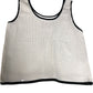 River Island  White Sequin Tank Top UK10 Women's Casual Sleeveless Fashion