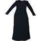 Black Harlow Dress Women's Long Sleeve Wrap Style Black Size 6
