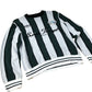 River Island Saint Tiempo Sweater Green Striped Long Sleeve Cotton Jumper Medium