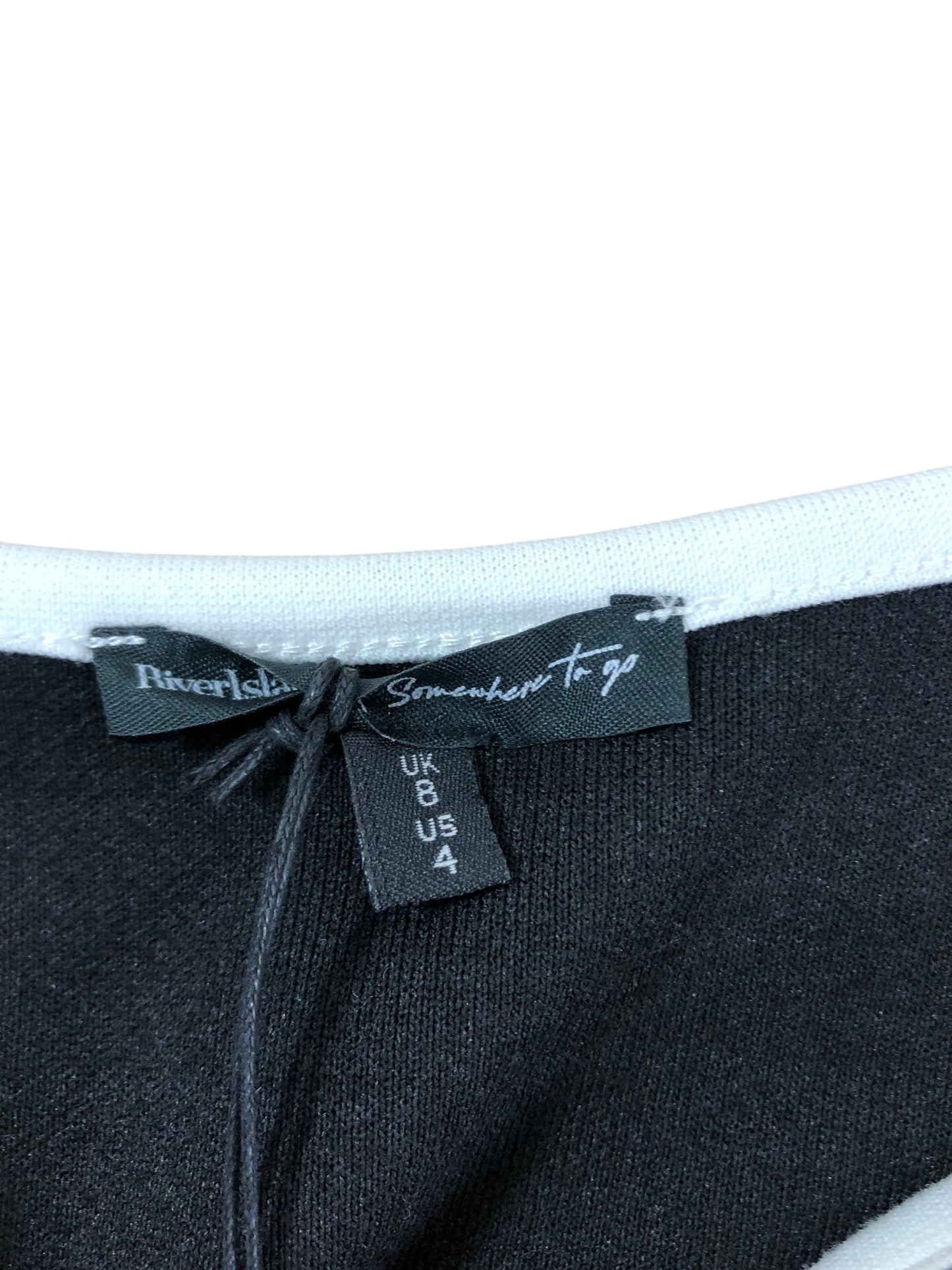 River Island Somewhere To Go Cardigan UK8 Women's Black Long Sleeve Button Up