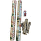 Christmas Wrapping Paper Set Festive Decorative Roll Pack Gift Wrap