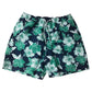 Weird Fish Bellukha 34 Men's Swim Shorts Green Floral Print Recycled Polyester