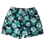 Weird Fish Bellukha 34 Men's Swim Shorts Green Floral Print Recycled Polyester