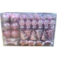 Sea Team 77 Pack Christmas Tree Ornaments Pink Decorations Assorted Set