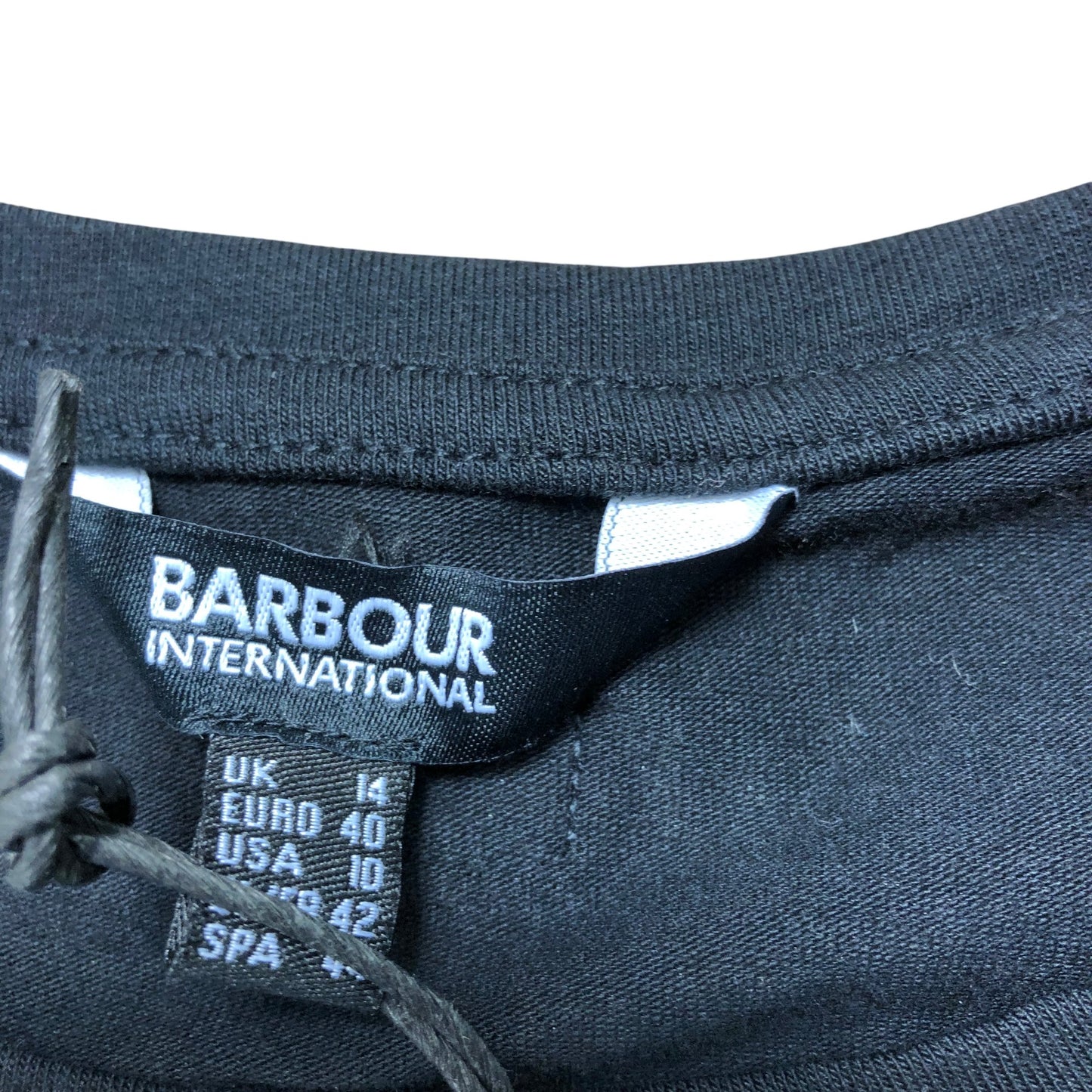 Barbour International Whitson Midi Dress UK12 Women's Black Cotton Casual Style