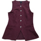 River Island Sleeveless Top Women's Maroon Button Front Casual Vest 12