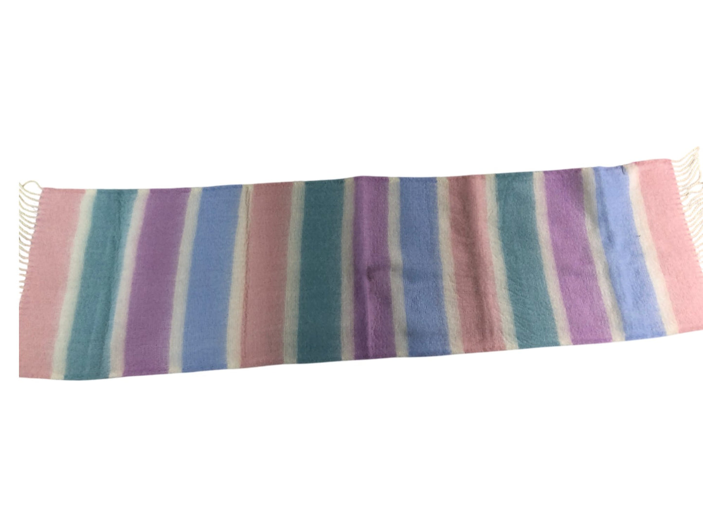 Striped Multicoloured Scarf One Size Women's Soft Warm Cozy Winter Accessory