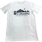 COLUMBIA Rapid Ridge Back Graphic T-Shirt Mens Regular Fit White Size Small