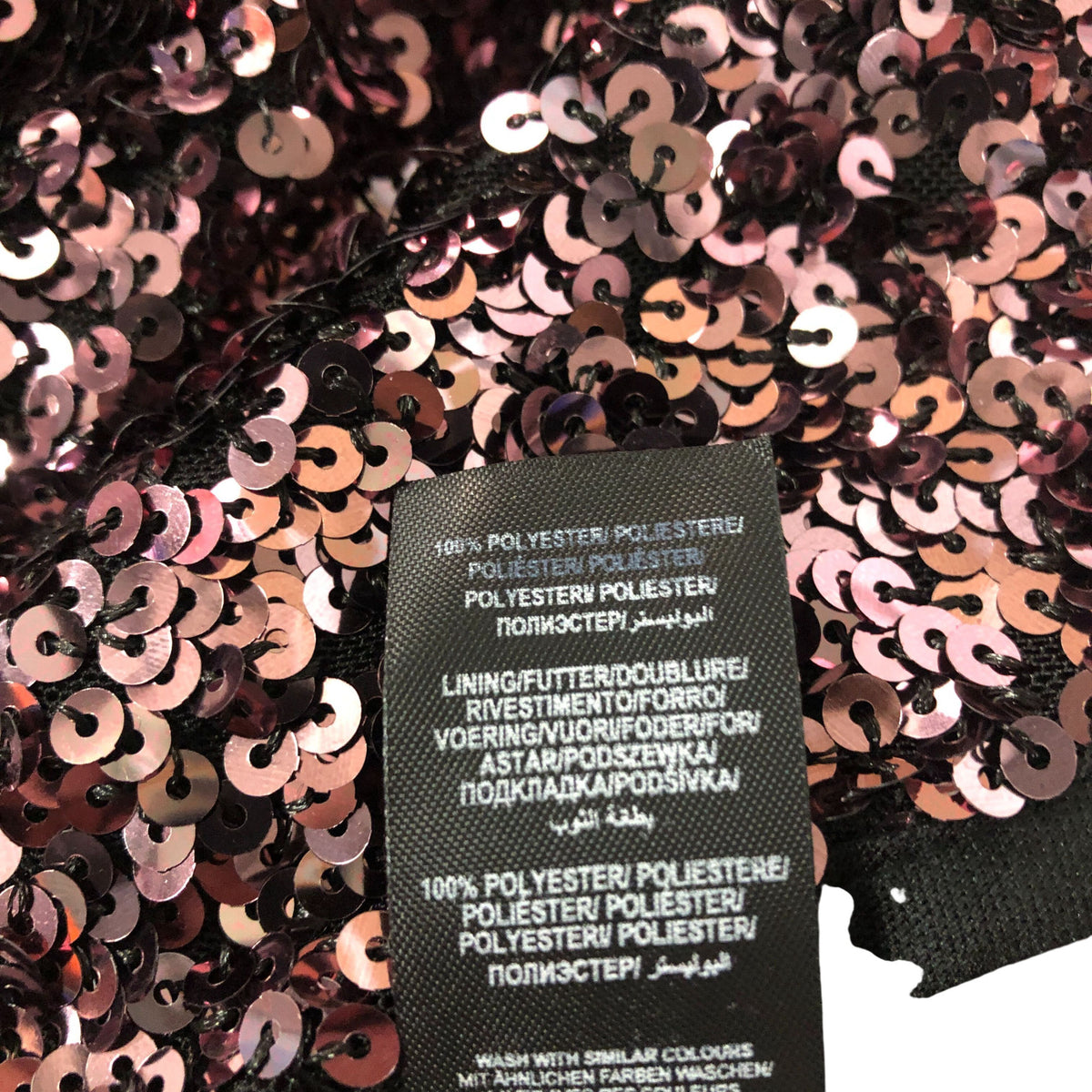 Sequin Jumpsuit UK20 Women's Black and Pink Evening Wear