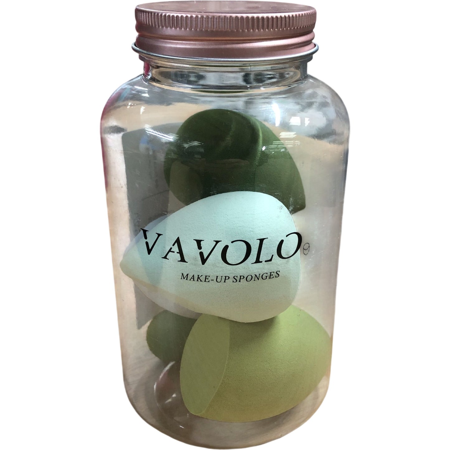 VAVOLO 7 Pcs Make Up Sponge Set Foundation Blending Beauty Blender - Green
