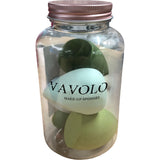 VAVOLO 7 Pcs Make Up Sponge Set Foundation Blending Beauty Blender - Green