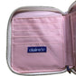 Claire's Pink Marble Print Wallet with Pom Pom Zip Women's Compact Style