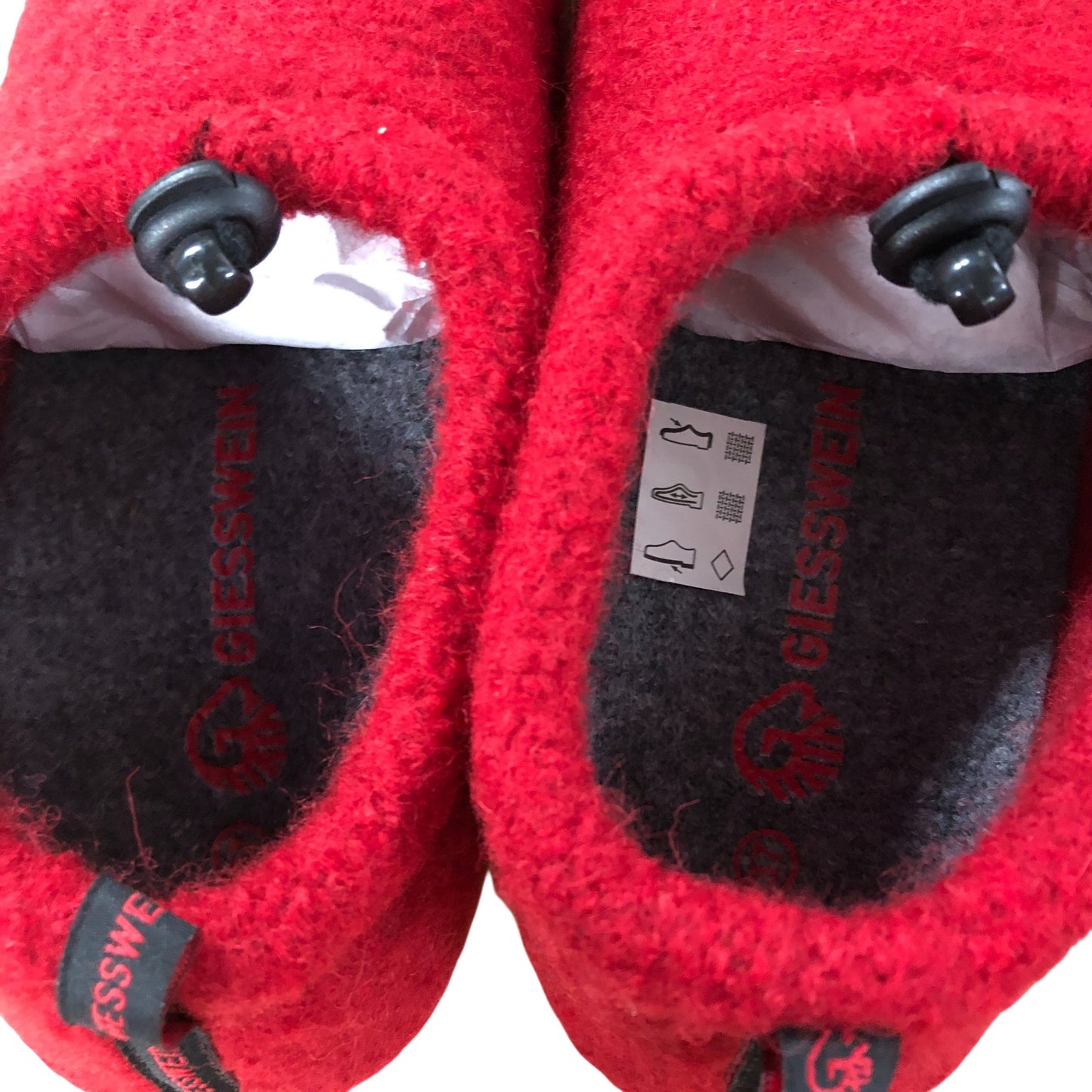 Giesswein Vent Slippers UK4 Women's Merino Wool Flat Chili Red Comfort Shoes
