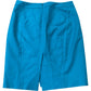 Karen Millen Teal Pencil Skirt Cotton Blend Knee Length Size 12