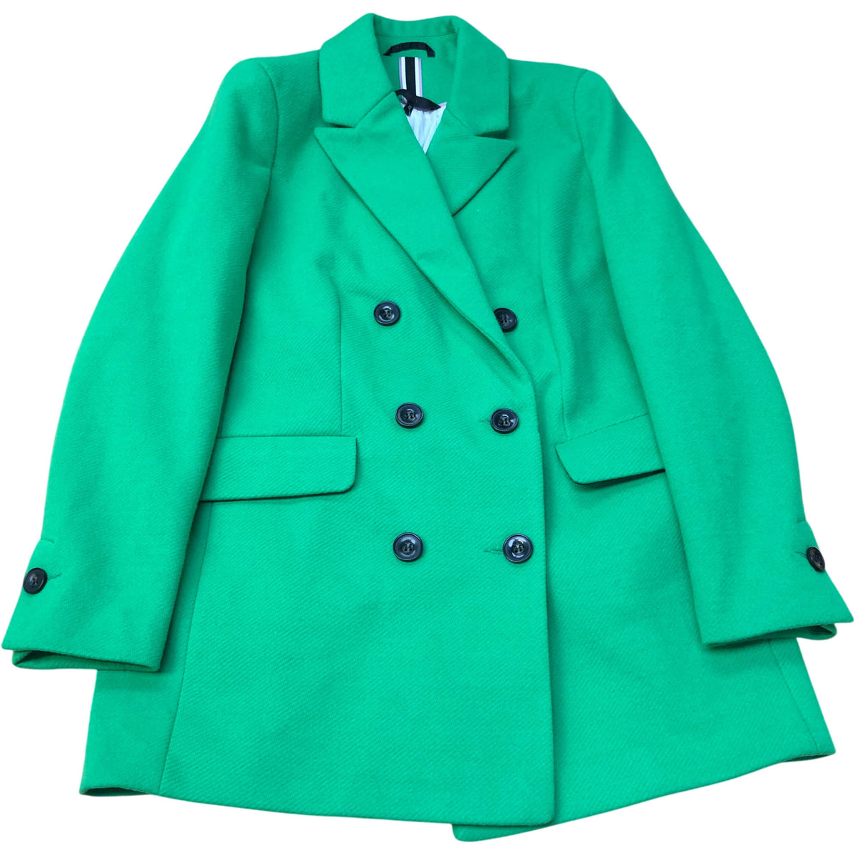 Bright Green Double Breasted Coat