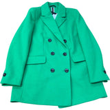 Bright Green Double Breasted Coat