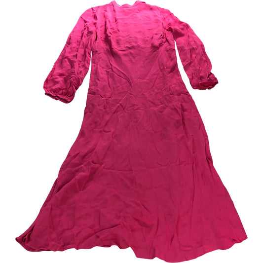 Branded Pink Midi Dress - Size 14