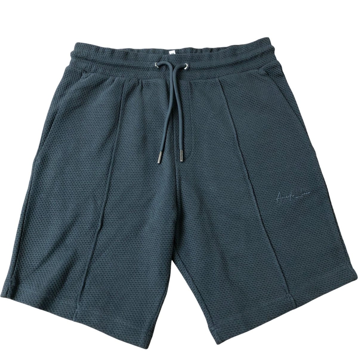 River Island Men's Activewear Shorts Blue Cotton with Pockets XS