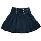 Angel & Rocket Girls Black Pleated Skirt With Buttons Size 7-8 Years Stylish