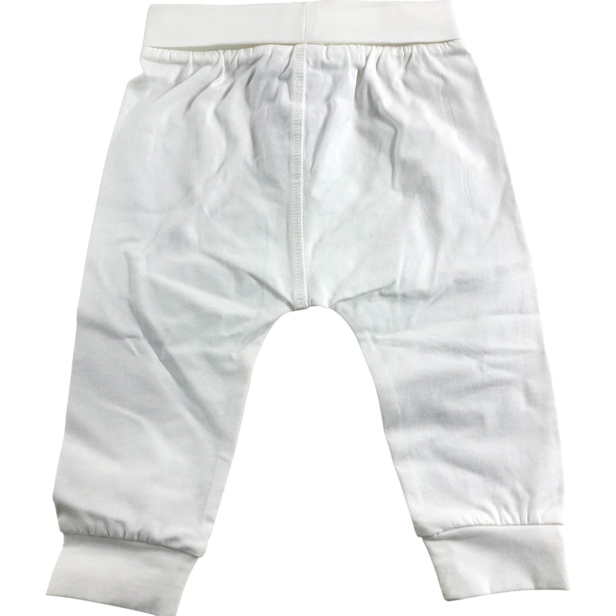 Baby Trousers Set Unisex Cotton Blend White Beige 6-9 Months