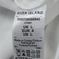 River Island T-Shirt Size L Men's White Graphic Print Luxury Fashion