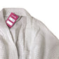 White Short Sleeved Waffle Robe Lightweight Organic Cotton Size L