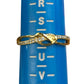 Bmmye Love Heart Infinity Detail Gold Plated Sterling Silver Ring Size T