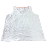 Boden White V Neck Vest Top - Size 12