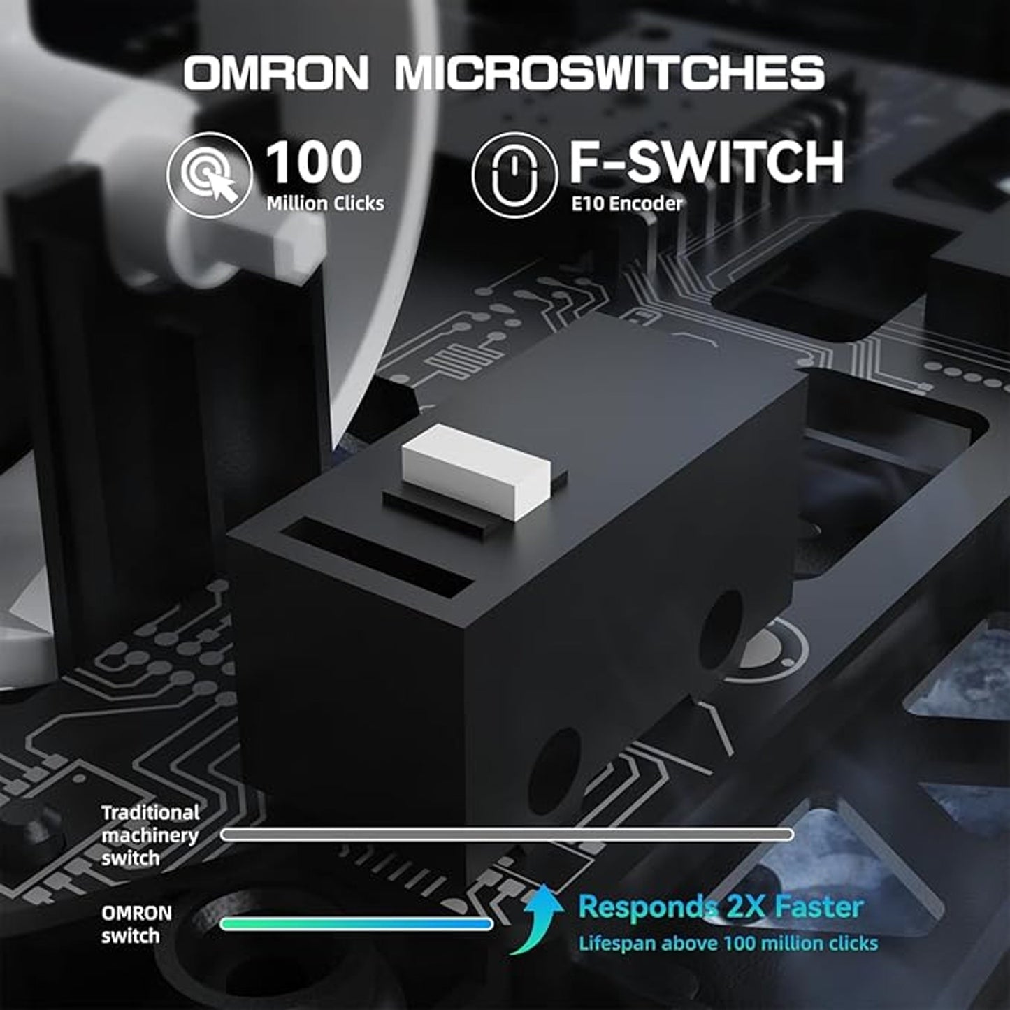 MAMGASNAKE M5 Ultra Wireless Gaming Mouse 8000Hz 42000 DPI Olympian White